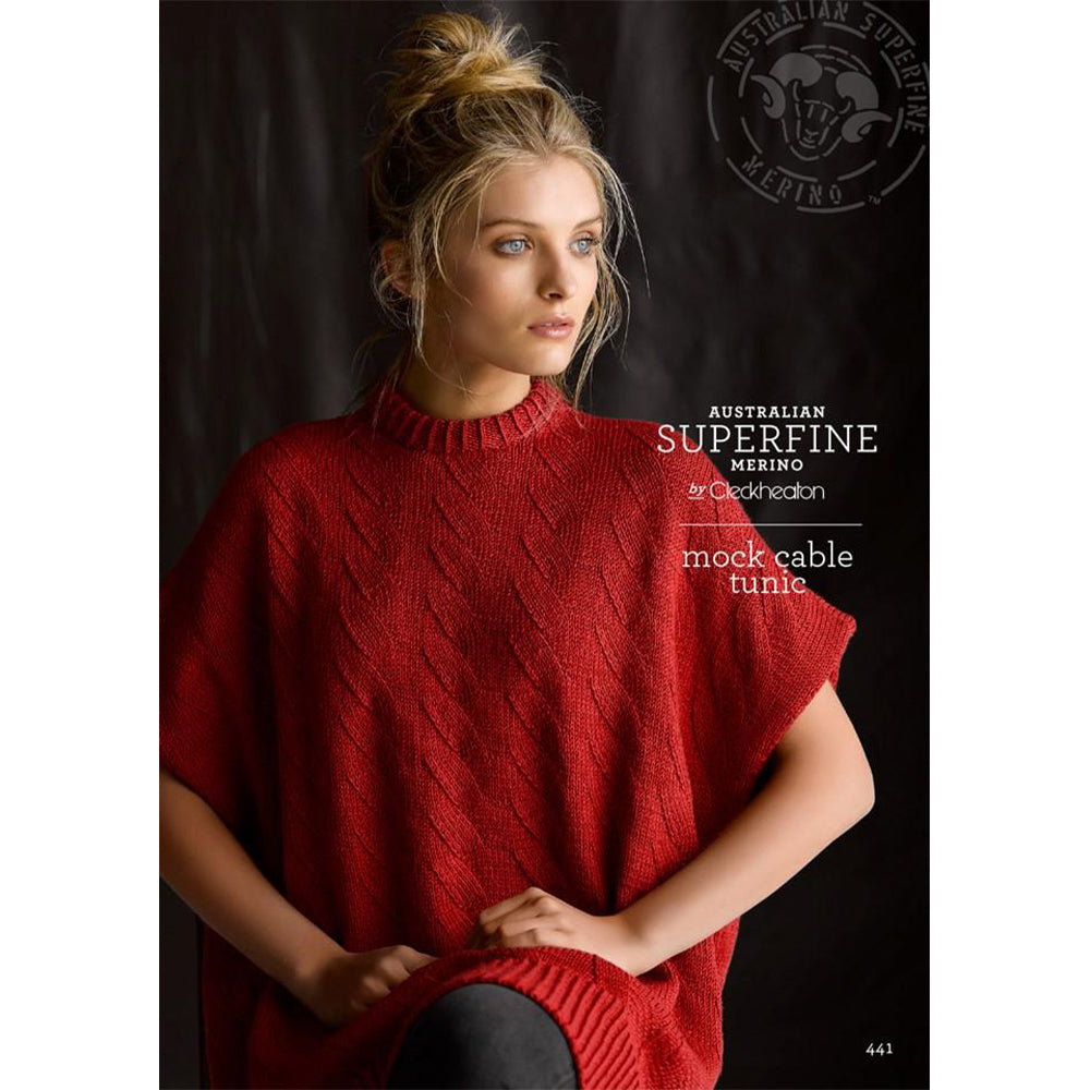 Mock Cable Tunic Pattern by Cleckheaton (441)
