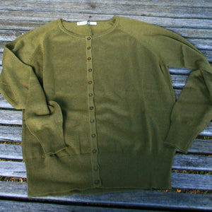 Mansted Nitty Button Cardi olive