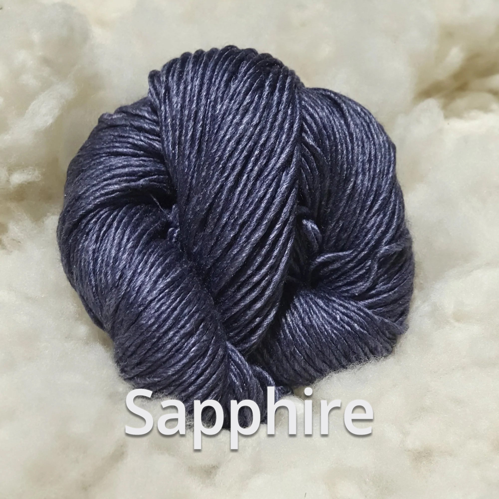 Sapphire - Nundle Luxury Silk Merino 8 ply Yarn