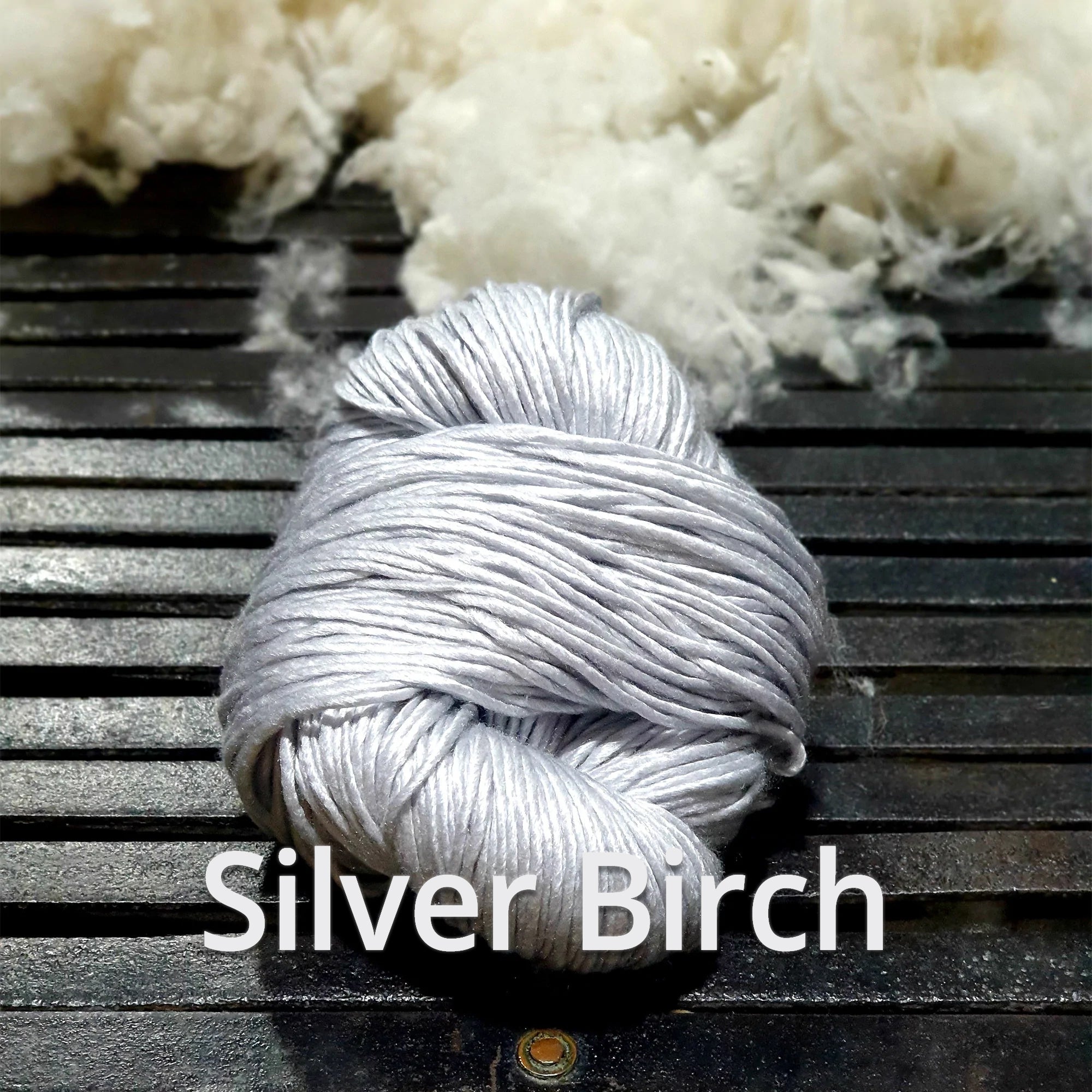 Silver Birch - Nundle Luxury Silk Merino 8 ply Yarn