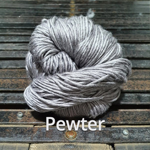 Pewter - Nundle Luxury Silk Merino 8 ply Yarn