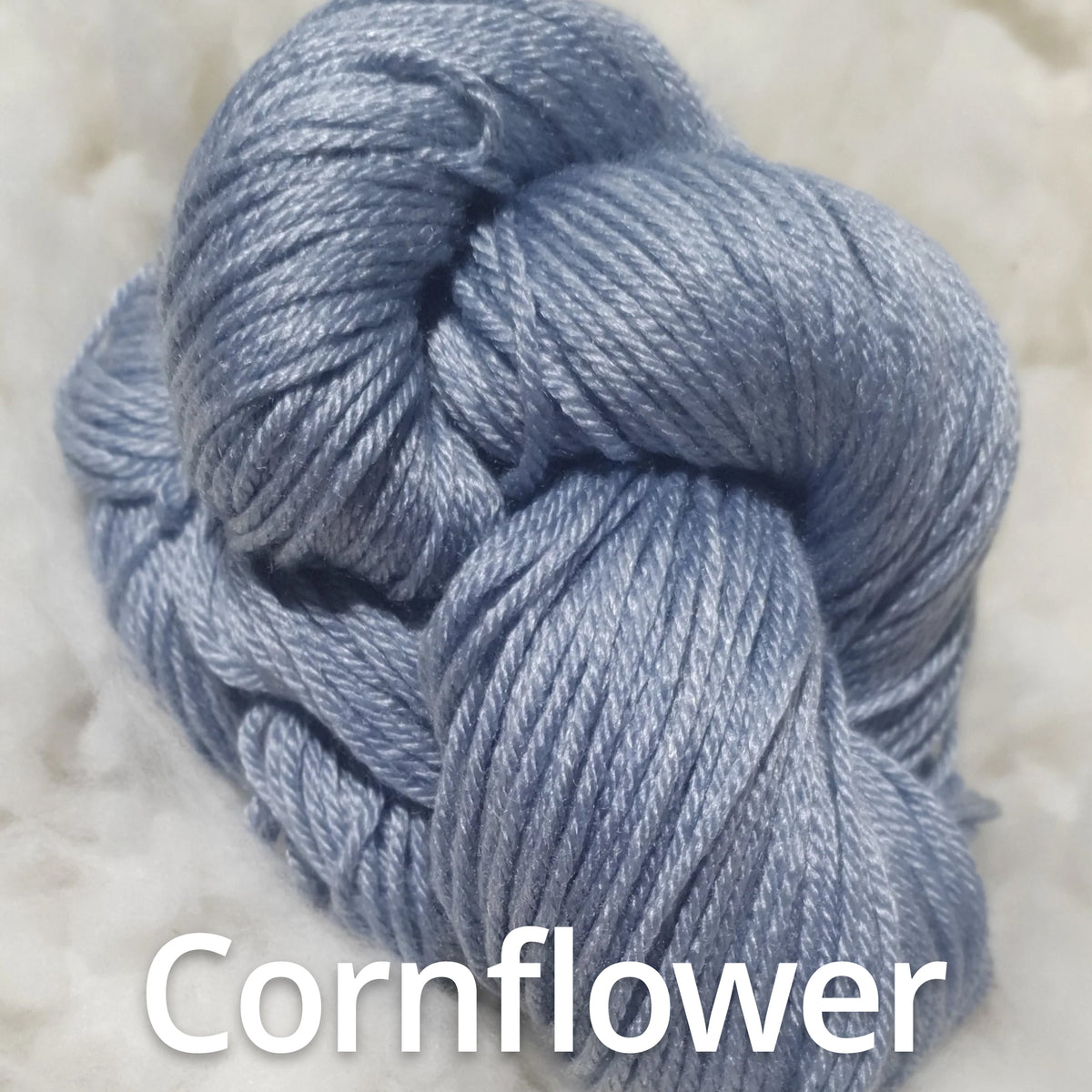Nundle Merino Bamboo 8 ply Yarn cornflower