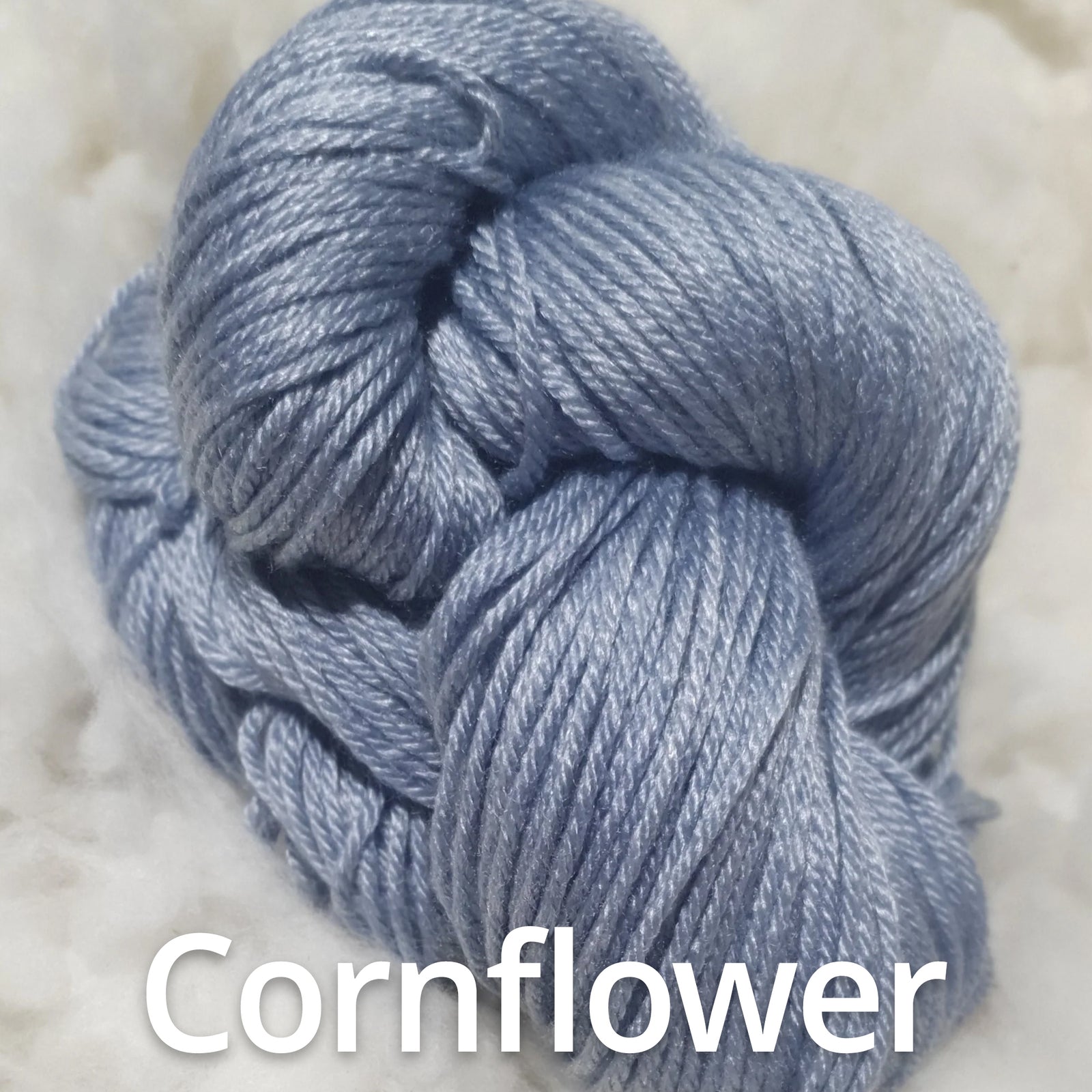 Nundle Merino Bamboo 8 ply Yarn cornflower
