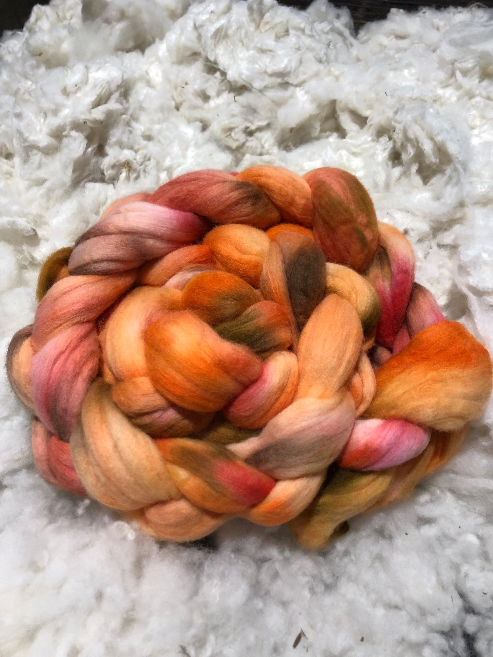 Hand Dyed Wool Top / Sliver / Roving - 200grams