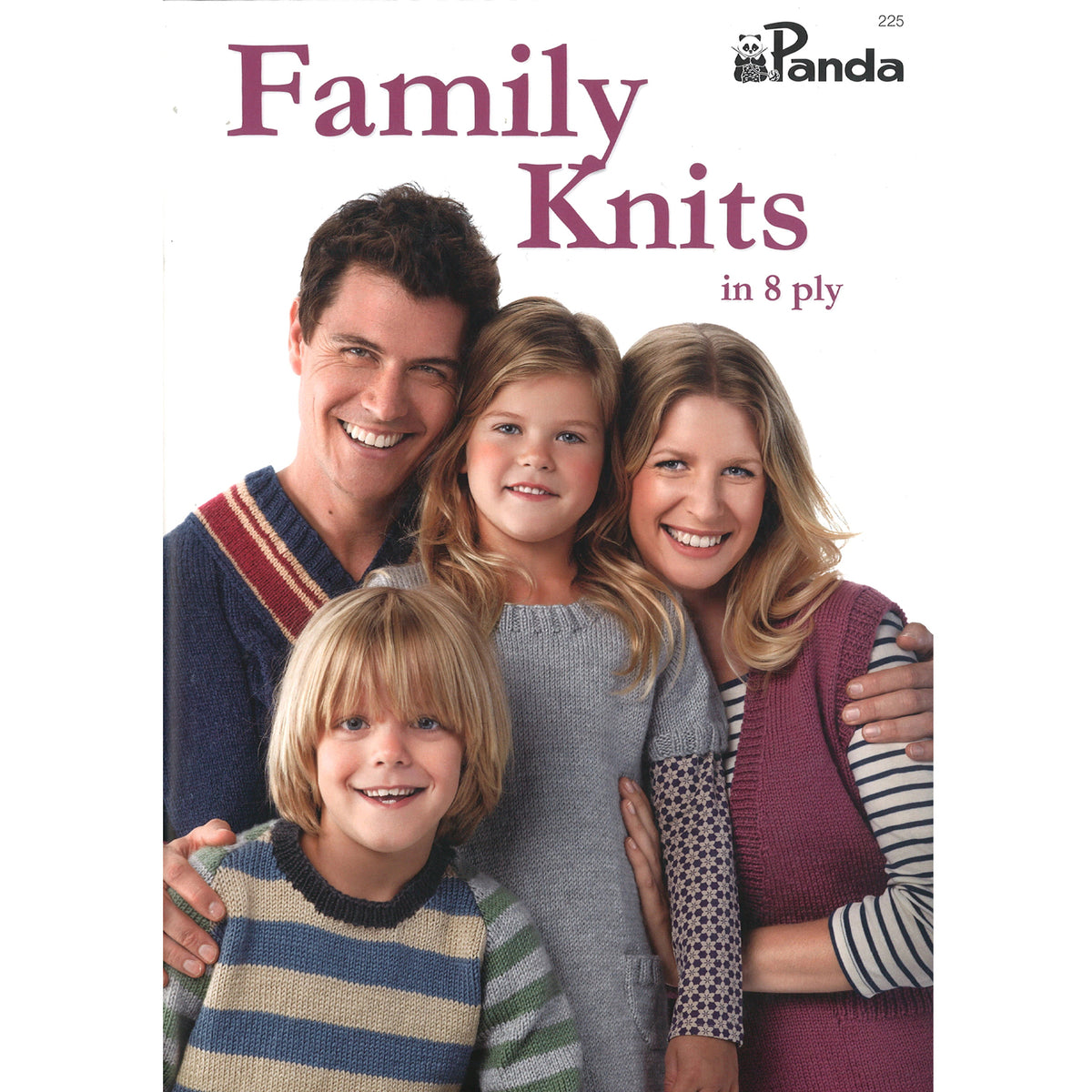 Panda Family Knits in 8 ply
