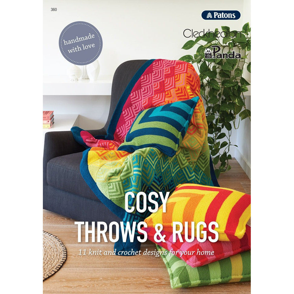 Patons Cosy Throws &amp; Rugs BK360
