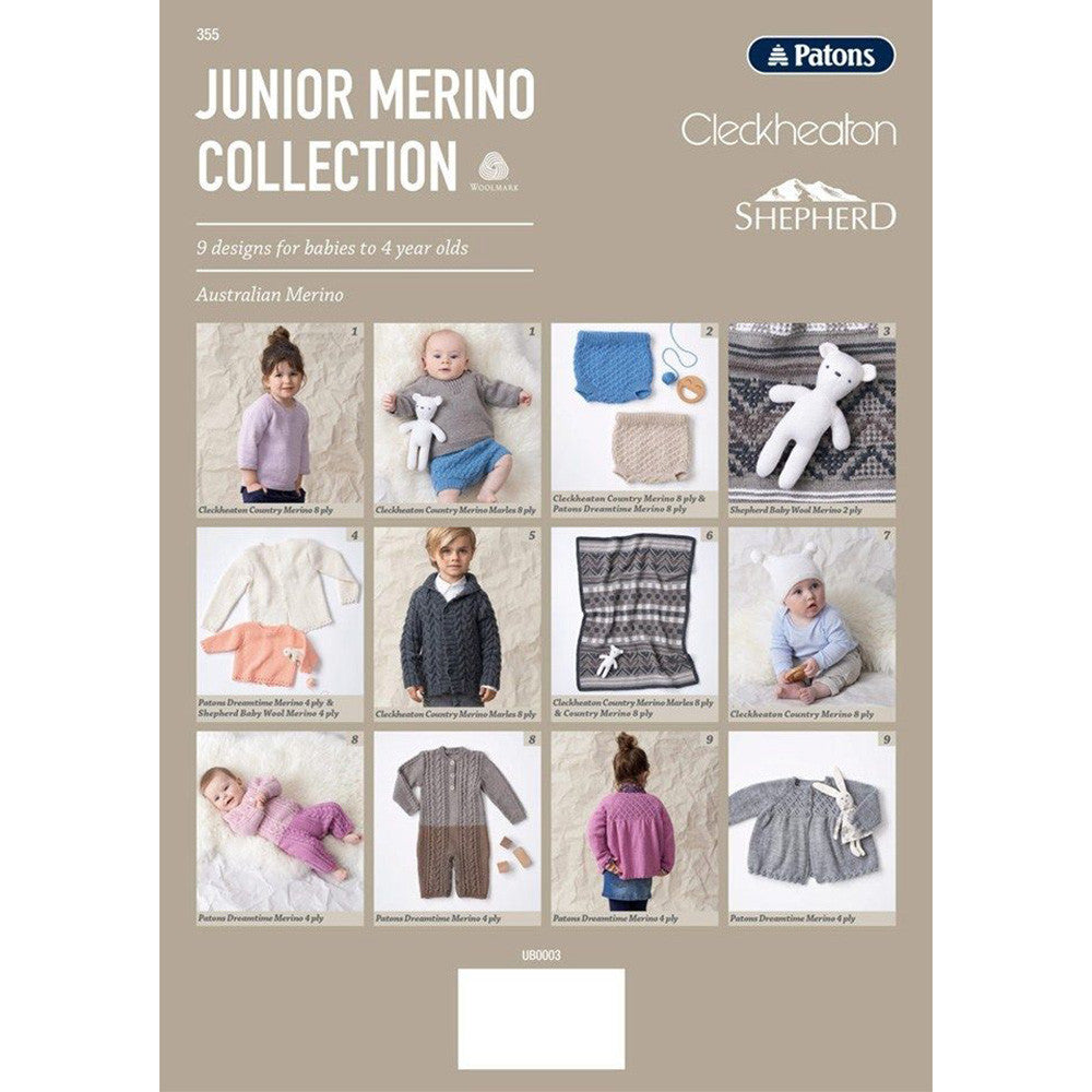 Patons Junior Merino Collection Book 355