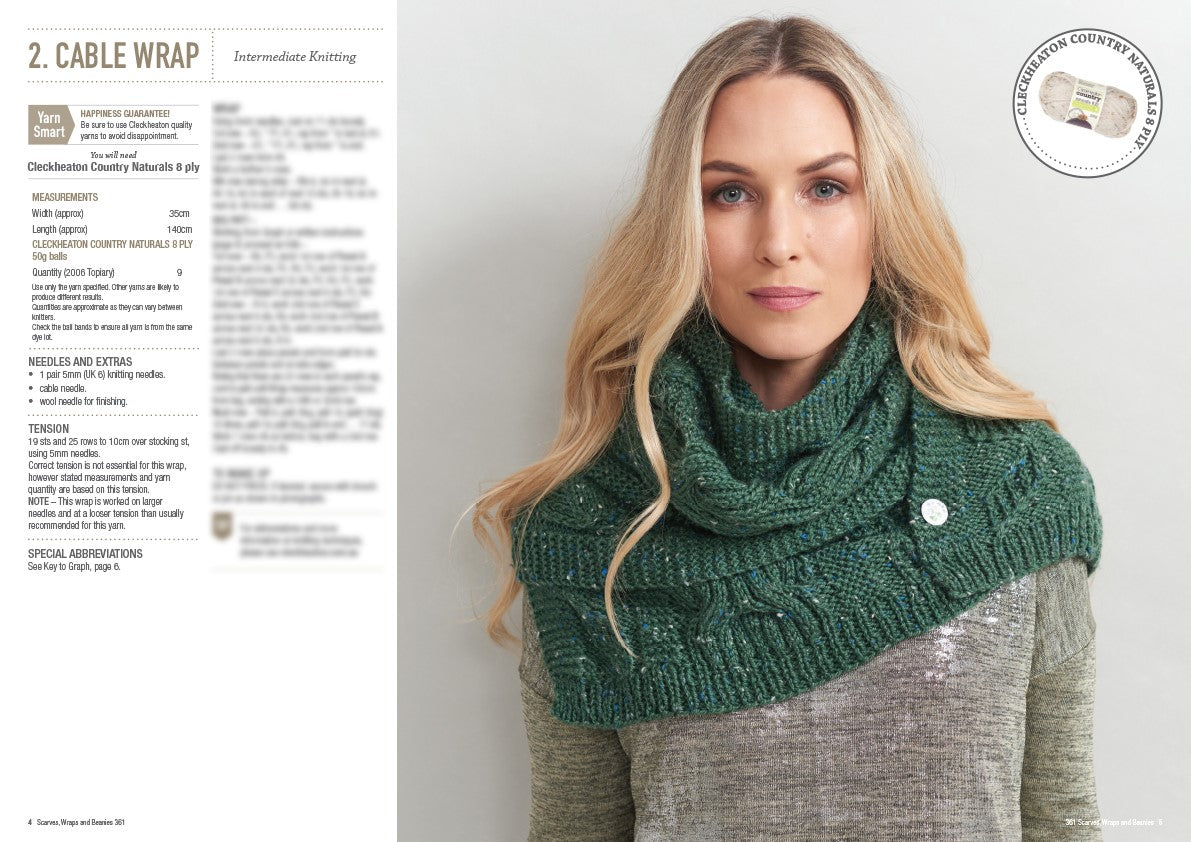 Patons Scarves, Wraps & Beanies Book 361