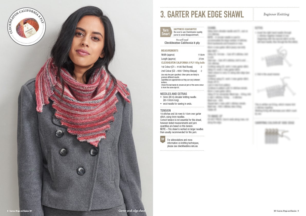 Patons Scarves, Wraps & Beanies Book 361