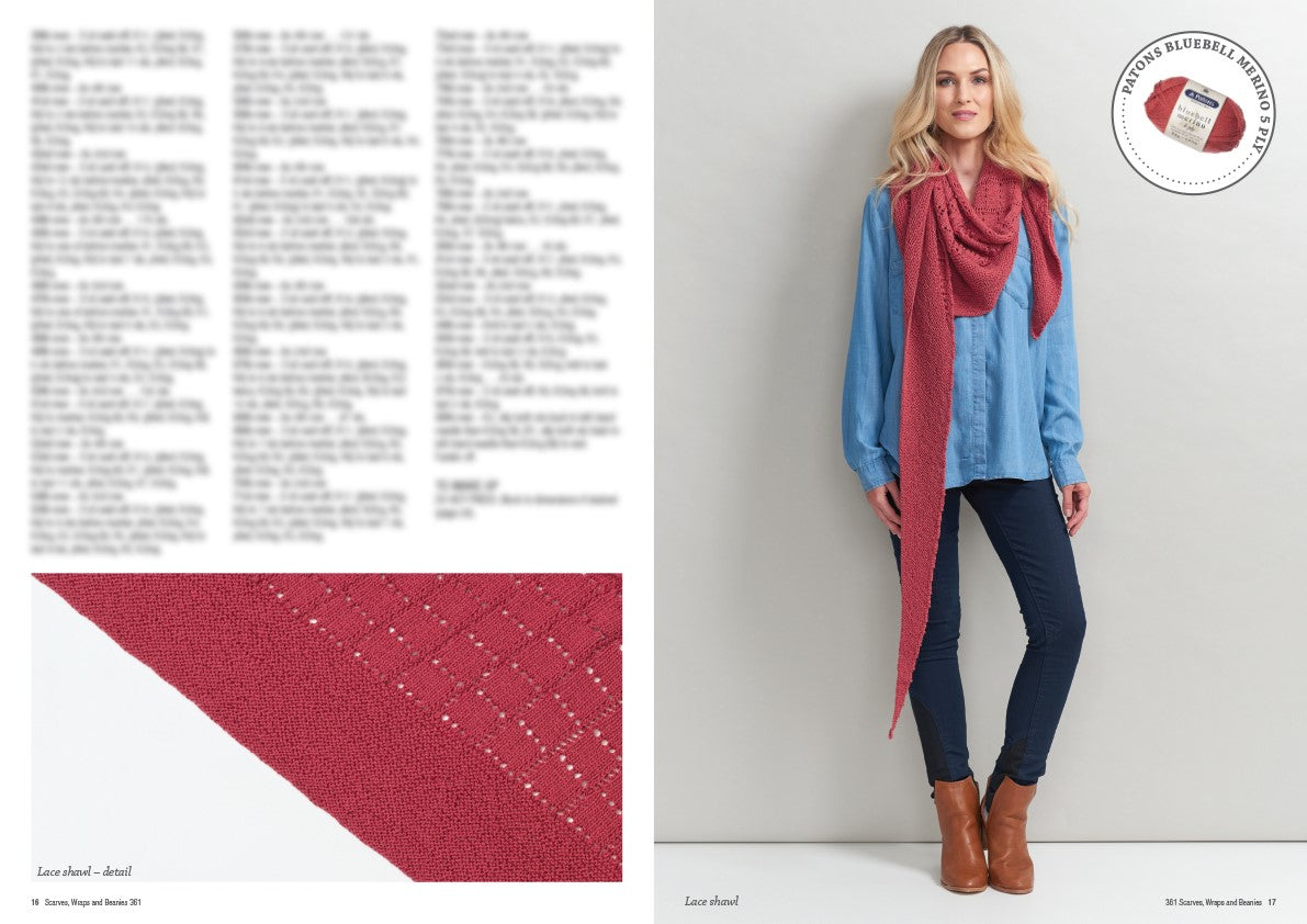 Patons Scarves, Wraps & Beanies Book 361