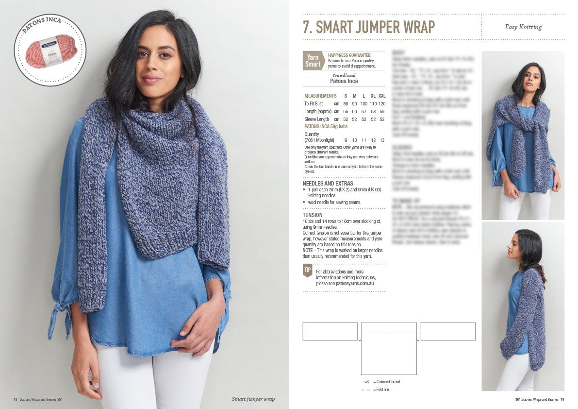 Patons Scarves, Wraps & Beanies Book 361