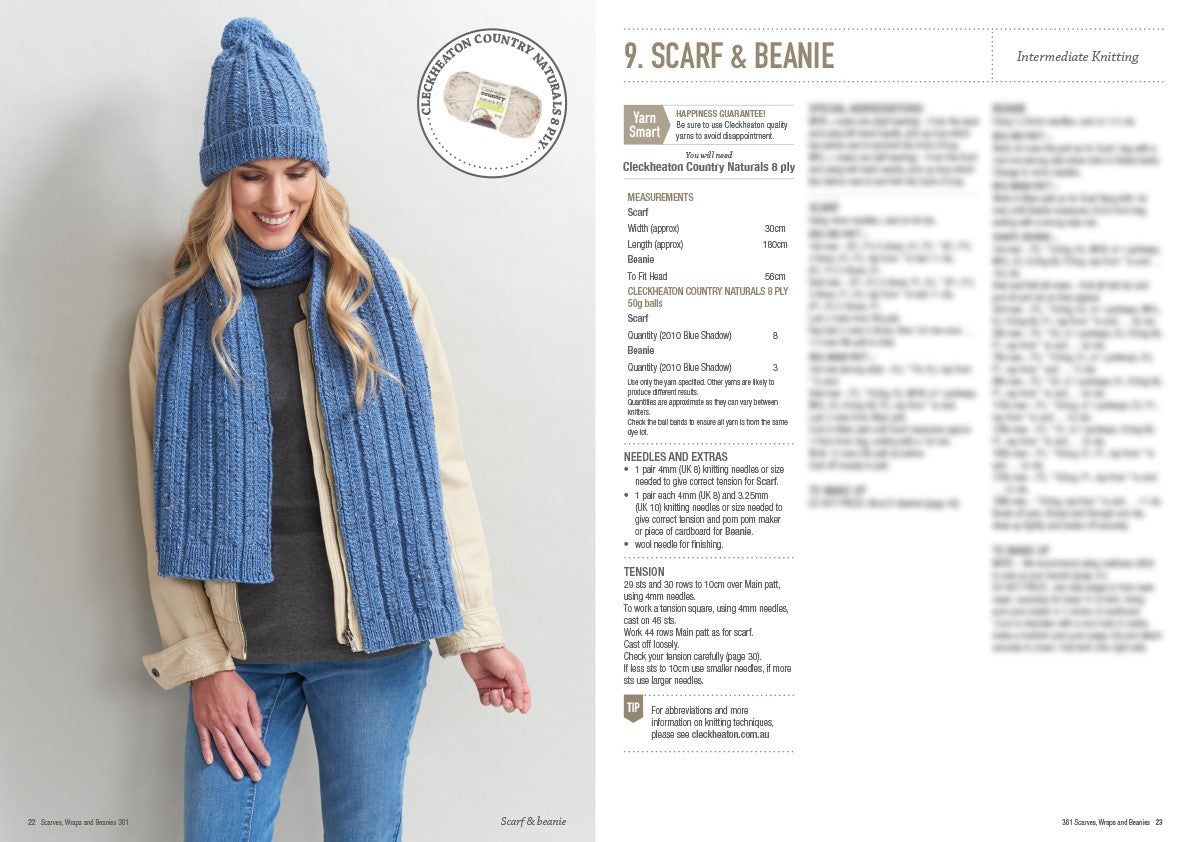 Patons Scarves, Wraps & Beanies Book 361