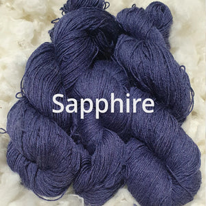 Sapphire - Nundle Alpaca Merino Silk 4 ply Yarn