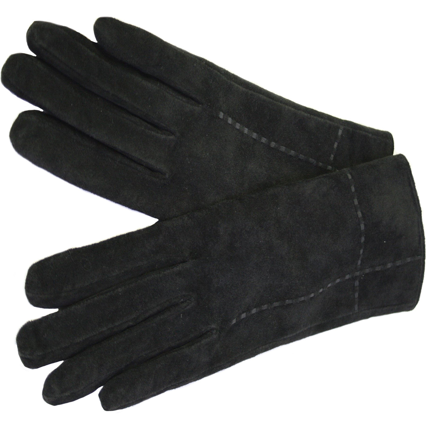 Sheer Bliss Suede Gloves Black