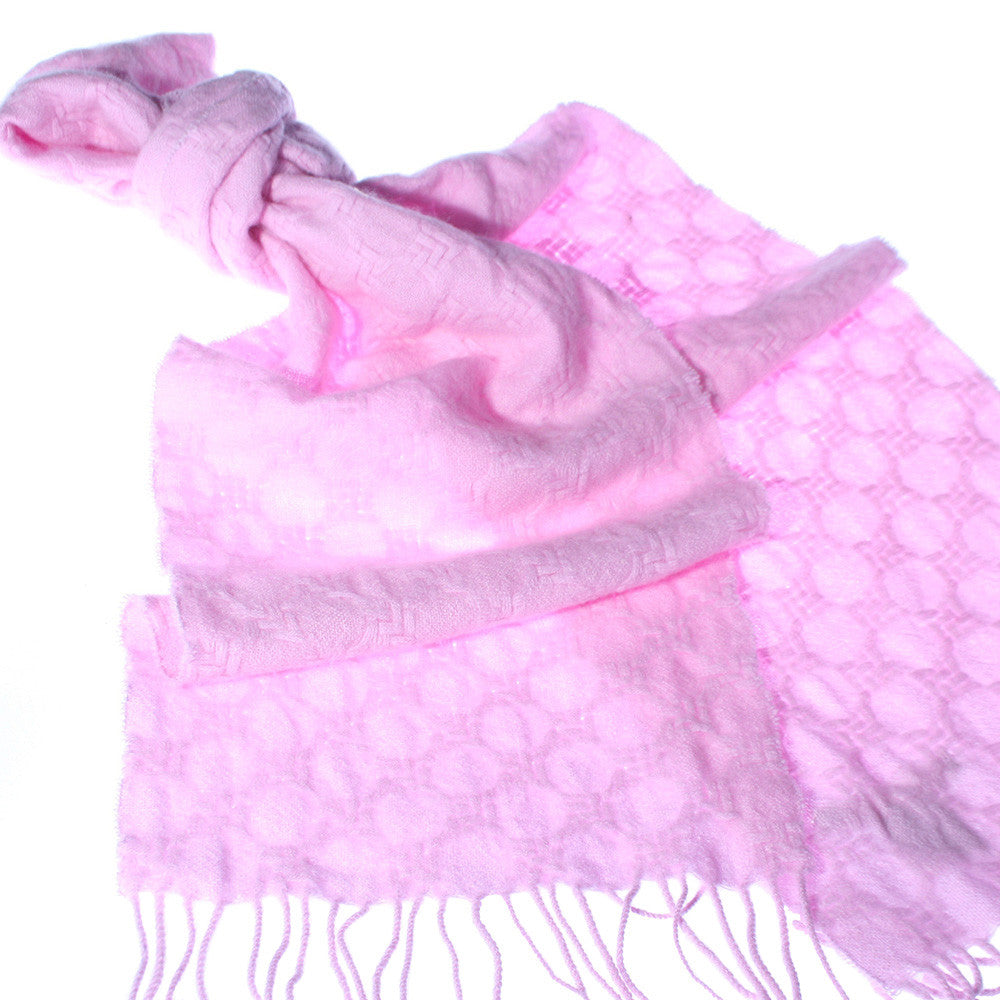 Sheer Bliss Solid Weave Scarf - Pink