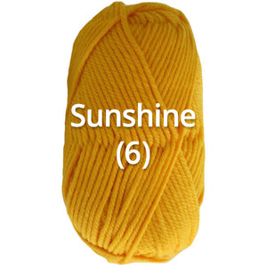 Sunshine (6) - Nundle Collection 8 Ply Feltable Yarn