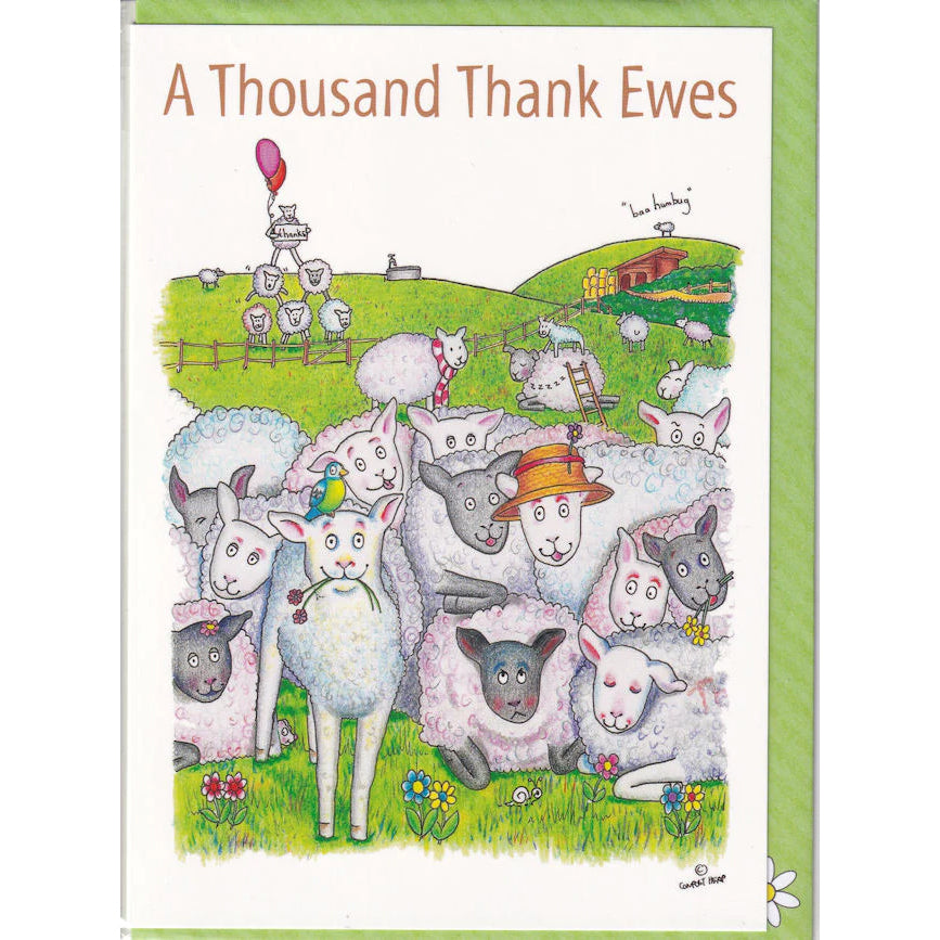Thousand Thank Ewes Card
