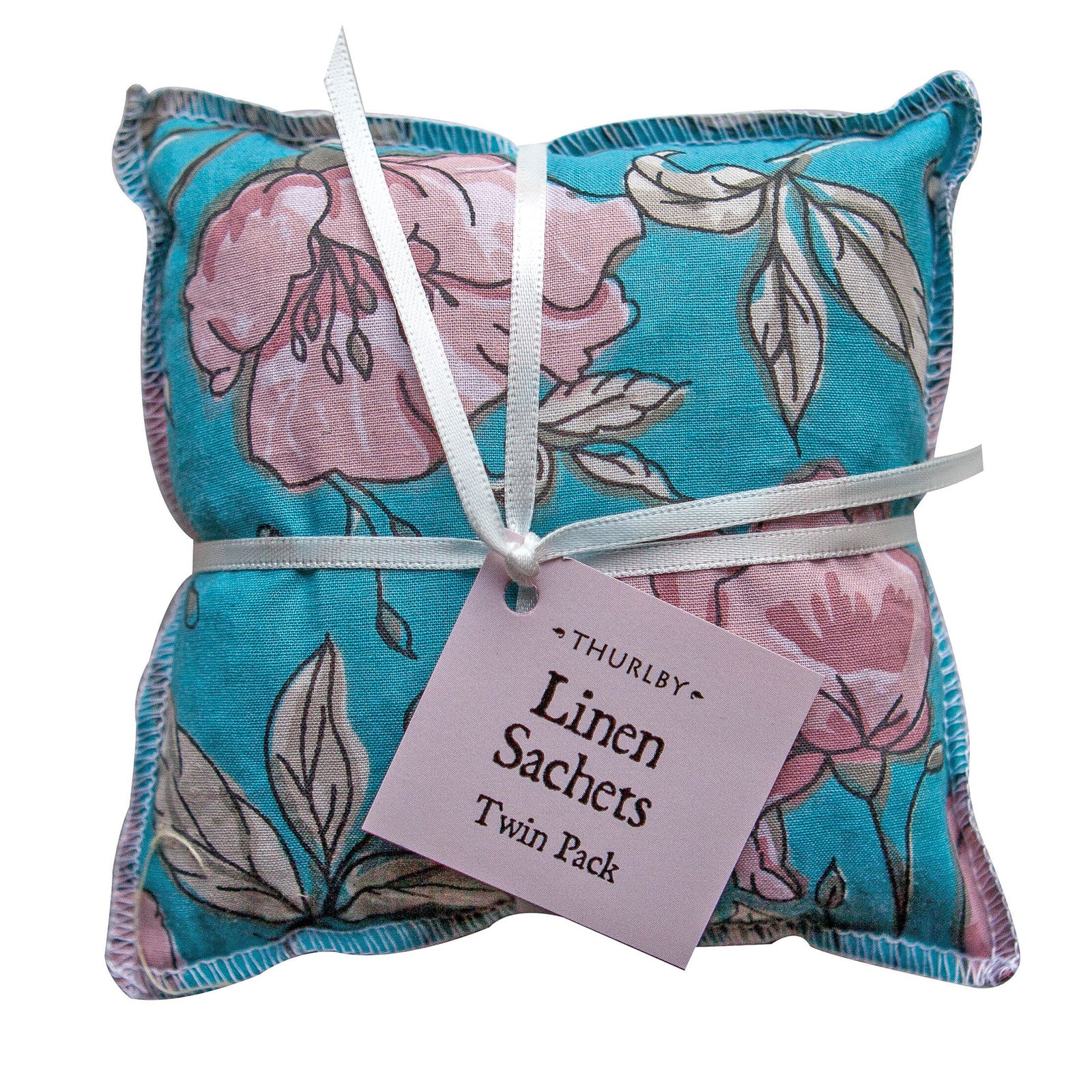 Thurlby Flourish Linen Sachets - Twin Pack