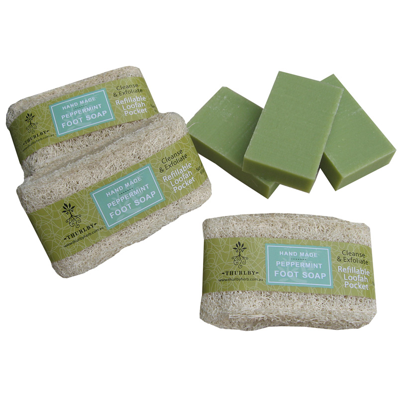 Thurlby Peppermint Foot Soap & Loofah
