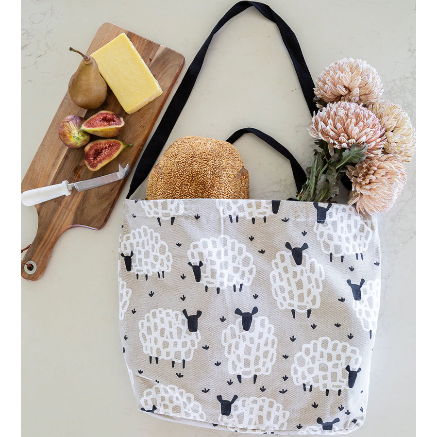 Tote Bag Grey Sheep – 100% Cotton, Versatile Carry Bag