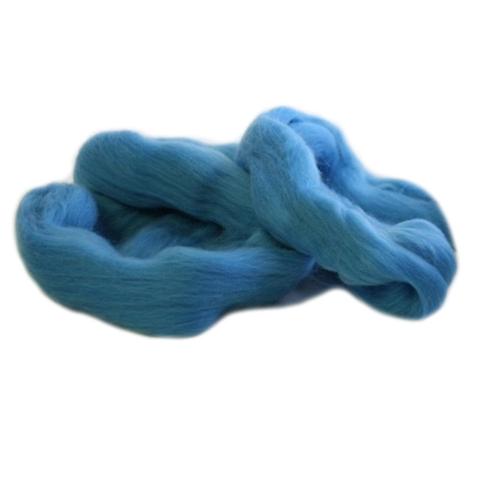 Merino Wool Top Aqua 100g