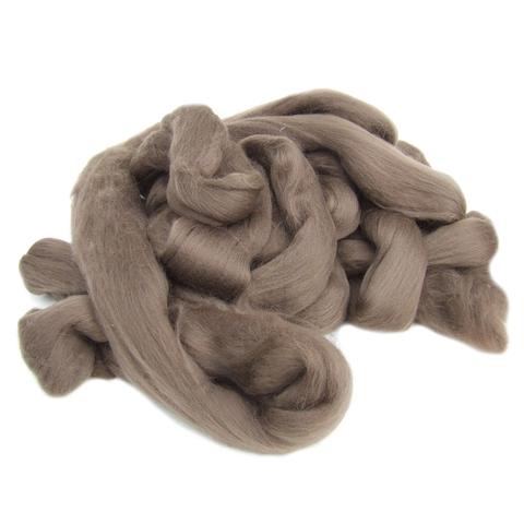 Merino Wool Top Natural Brown 100g