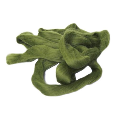 Merino Wool Top Olive 100g