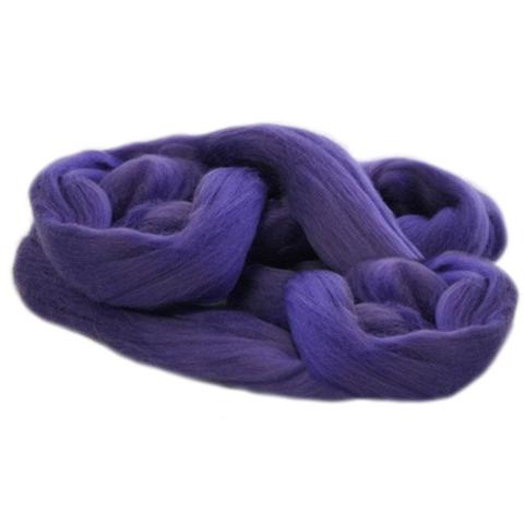 Merino Wool Top Purple 100g