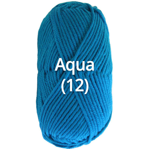 Aqua (12) - Nundle Collection 12 Ply Chaffey Yarn