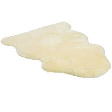 cozy mate sheepskin rug ivory