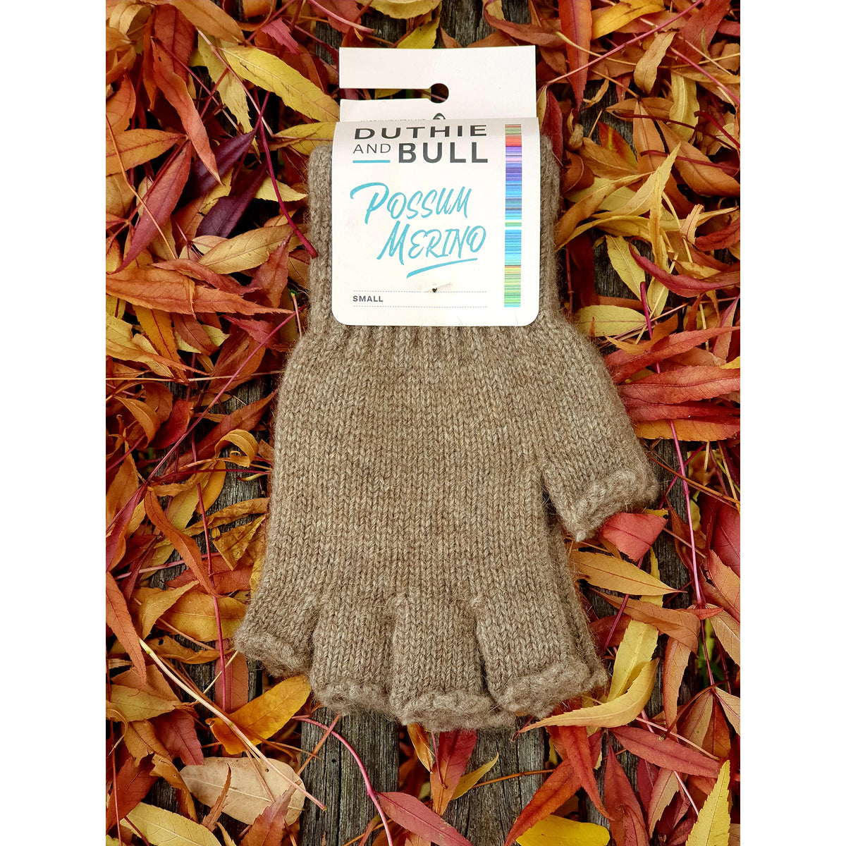 Duthie & Bull Luxury Blend Fingerless Gloves wheat
