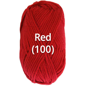 Red (100) - Nundle Collection 12 Ply Chaffey Yarn